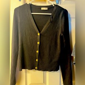 Black cardigan